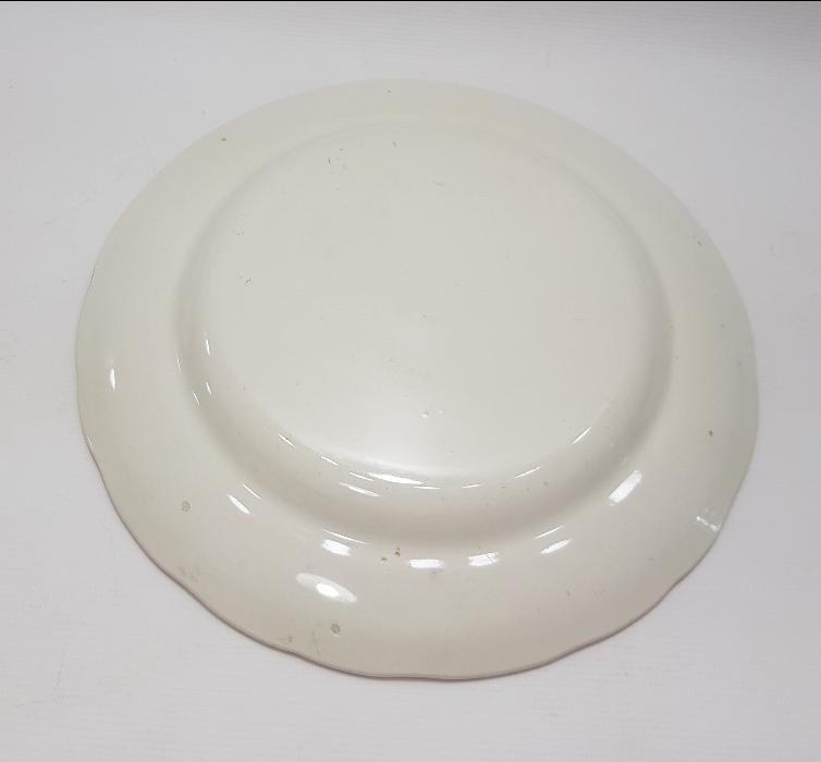 ÇİÇEK SEPETİ VE HOROZ TEMALI FRANSIZ PORSELEN TABAK 