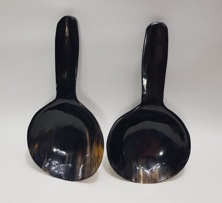 DEV EBATTA BİR ÇİFT BOYNUZ KAŞIK 