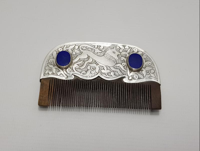 GÜMÜŞ GİYDİRME ANTİK TARAK 