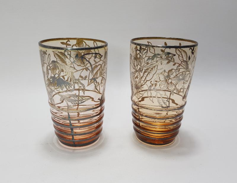 OSMANLI DÖNEMİ BİR ÇİFT GÜMÜŞ GİYDİRME ŞERBET BARDAĞI