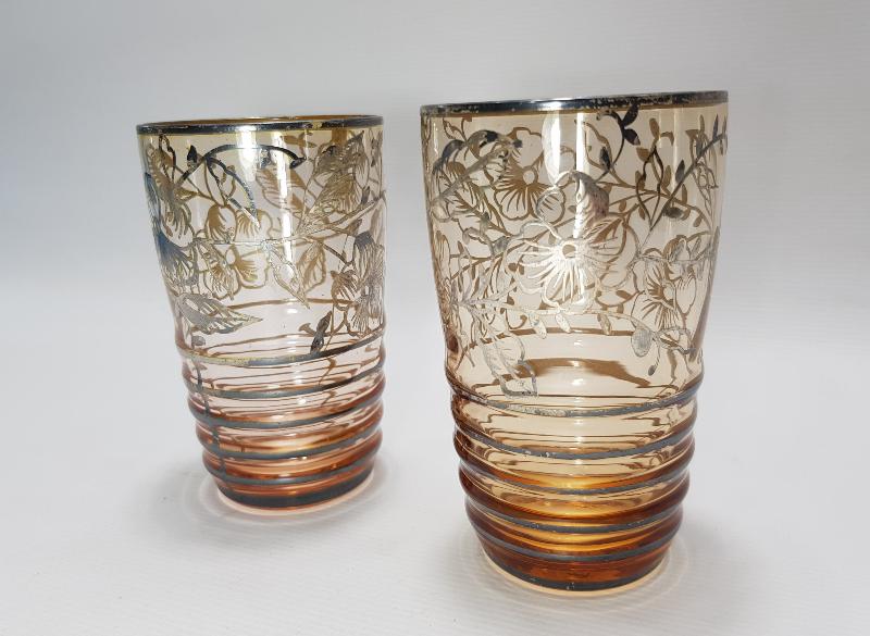 OSMANLI DÖNEMİ BİR ÇİFT GÜMÜŞ GİYDİRME ŞERBET BARDAĞI