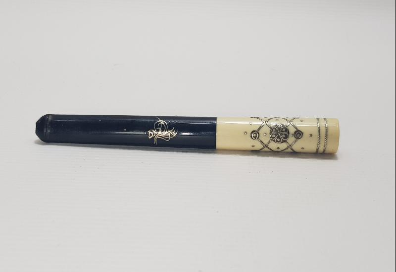 OSMANLI DÖNEMİ GÜMÜŞ ÇAKMA TUĞRALI VE AY YILDIZLI AĞIZLIK