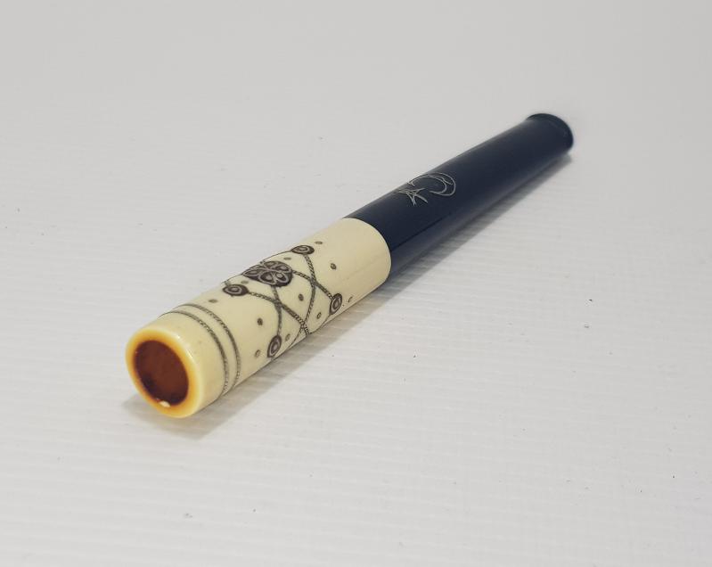 OSMANLI DÖNEMİ GÜMÜŞ ÇAKMA TUĞRALI VE AY YILDIZLI AĞIZLIK