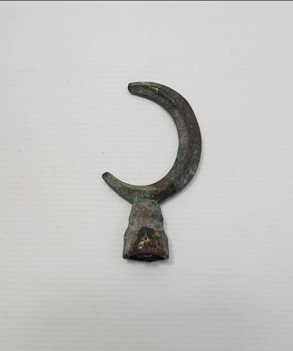 OSMANLI DÖNEMİ HİLAL FORMLU BRONZ ALEM 