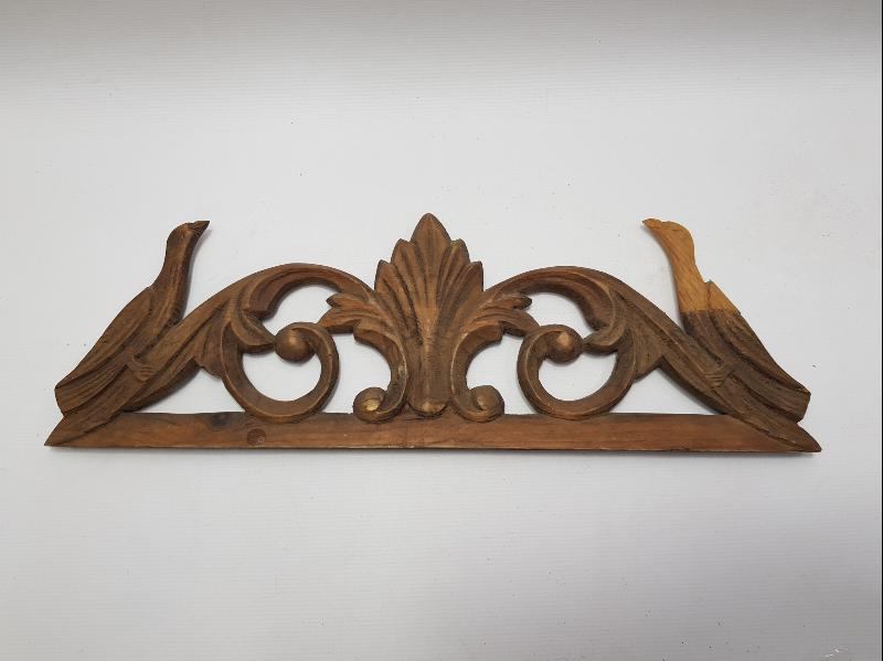 OSMANLI DÖNEMİ KUŞ FİGÜRLÜ AHŞAP APLİK