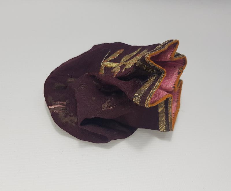 OSMANLI DÖNEMİ SIRMA İŞÇİLİKLİ ÇOK NADİR FORMDA KESE