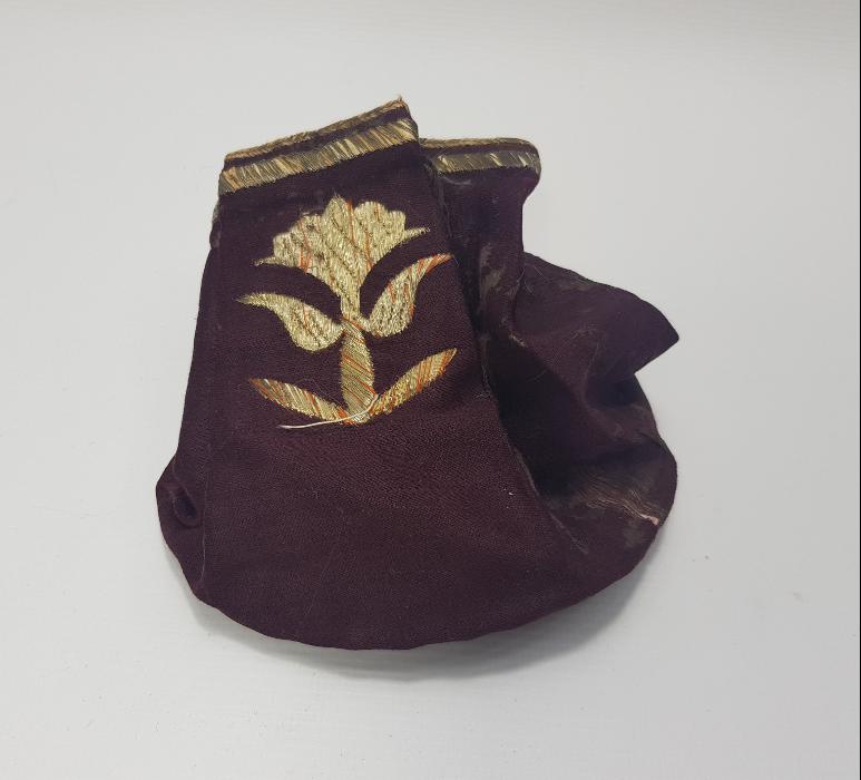 OSMANLI DÖNEMİ SIRMA İŞÇİLİKLİ ÇOK NADİR FORMDA KESE