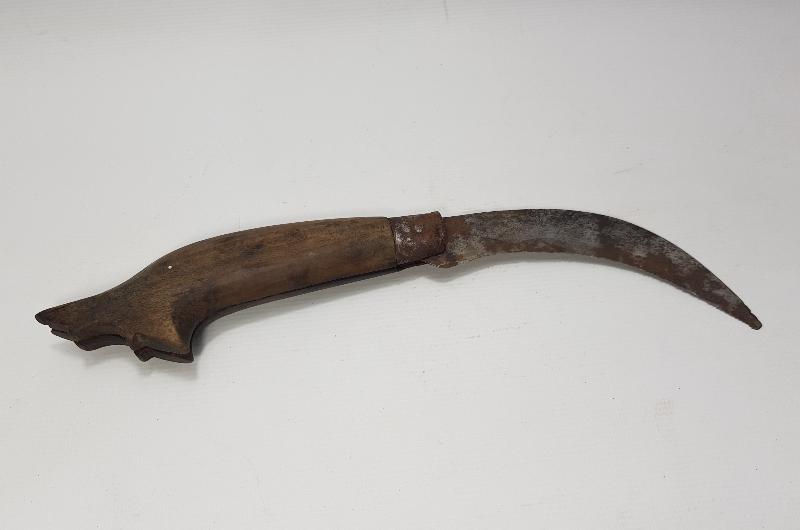 OSMANLI DÖNEMİ ÜZERİ YAZILI BAĞ BIÇAĞI 