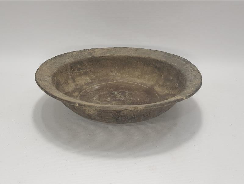 OSMANLI SAZ TUĞRA YAZILI DİLİMLİ BAKIR TABAK