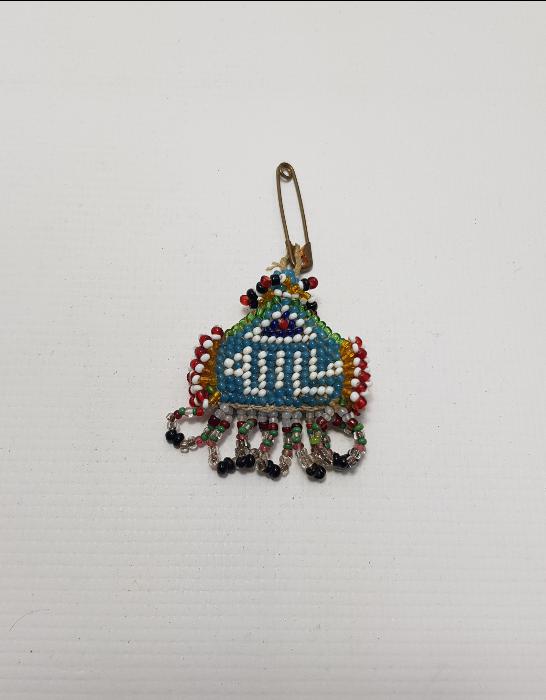 OSMANLICA MAŞALLAH YAZILI BONCUK İŞLEME NAZARLIK 