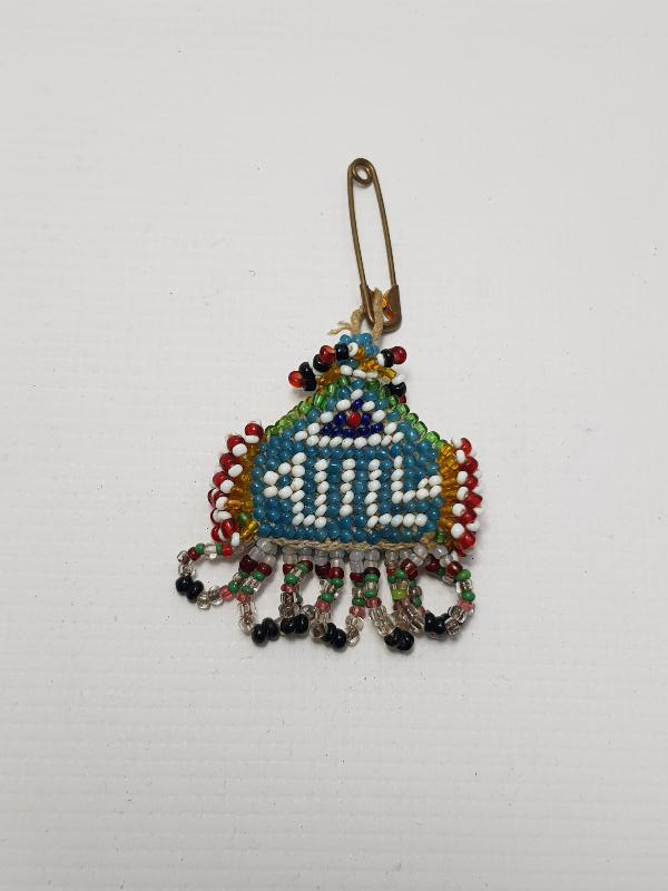 OSMANLICA MAŞALLAH YAZILI BONCUK İŞLEME NAZARLIK 