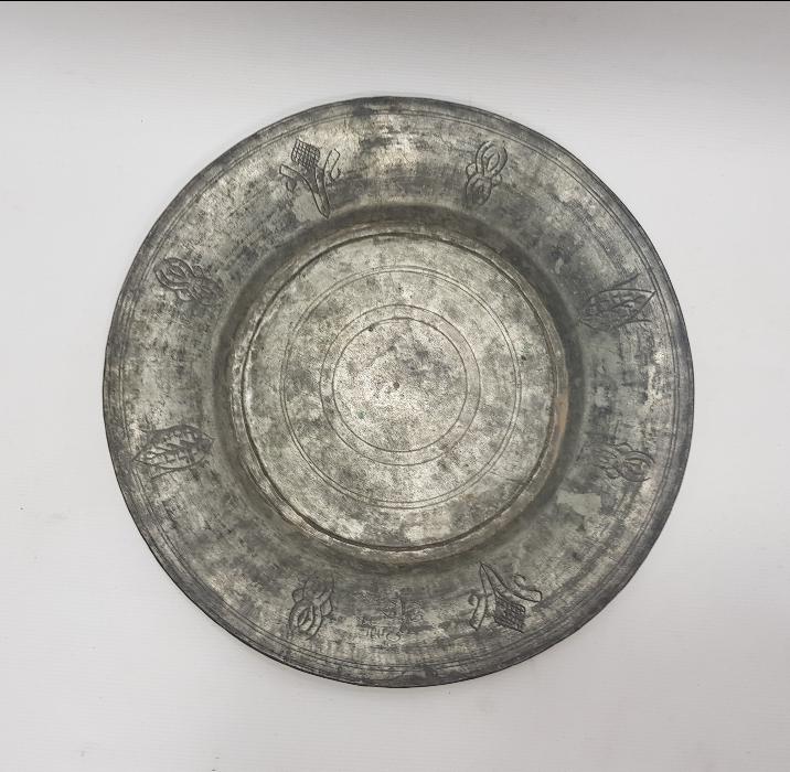 OSMANLICA SAHİBİ DERVİŞ ALİ YAZILI BAKIR TABAK