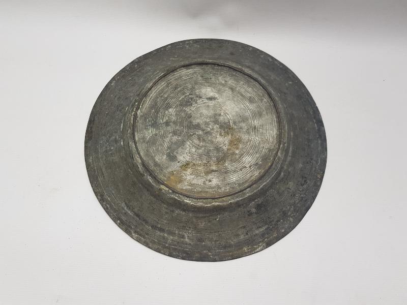 OSMANLICA SAHİBİ DERVİŞ ALİ YAZILI BAKIR TABAK