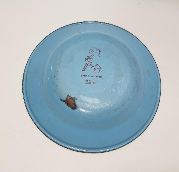 OSMNALI DÖNEMİ AY YILDIZLI EMAYE TABAK 