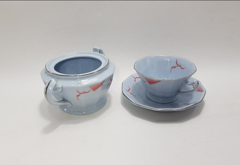 SONYA PINHAS İSTANBUL MARKA PORSELEN FİNCAN VE ŞEKERLİK