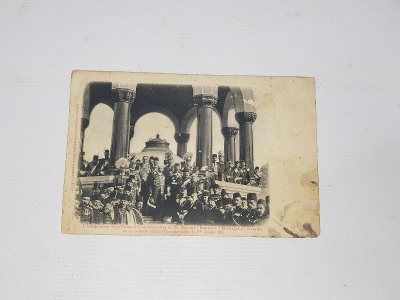 1901 CONSTANTINOPLE: KAISER WILHELM VE ALMAN ÇEŞMESİ'NİN AÇILIŞI