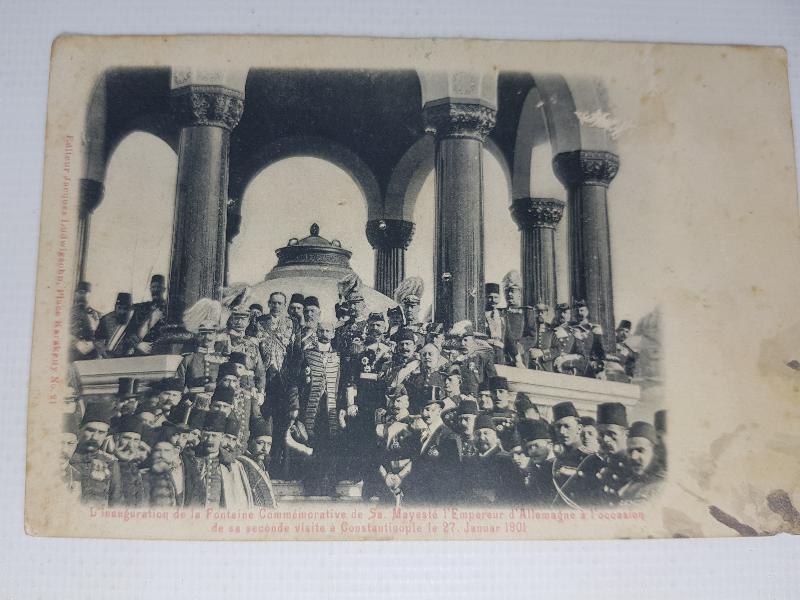 1901 CONSTANTINOPLE: KAISER WILHELM VE ALMAN ÇEŞMESİ'NİN AÇILIŞI
