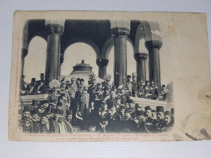 1901 CONSTANTINOPLE: KAISER WILHELM VE ALMAN ÇEŞMESİ'NİN AÇILIŞI