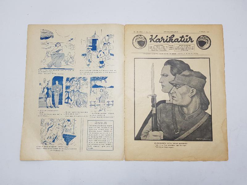 1939 HİTLER KAPAKLI KARİKATÜR DERGİSİ