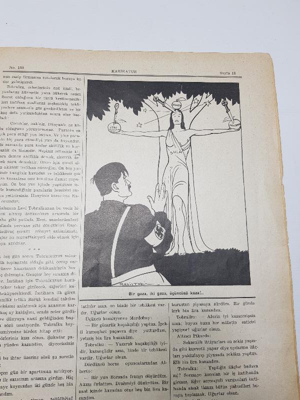 1939 HİTLER KAPAKLI KARİKATÜR DERGİSİ