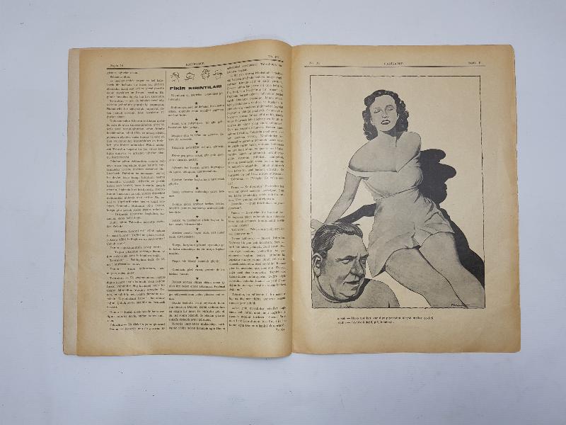 1939 HİTLER KAPAKLI KARİKATÜR DERGİSİ