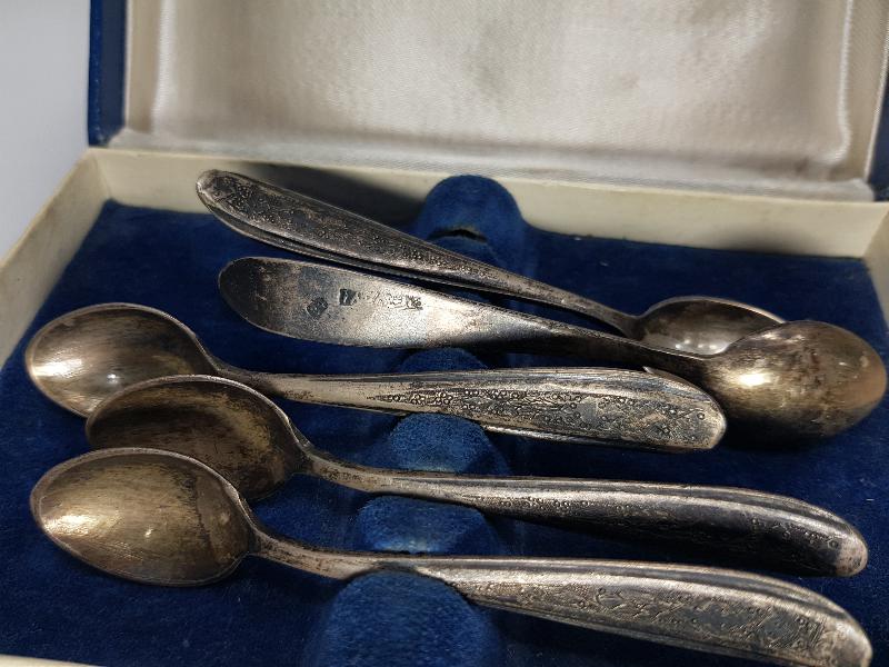 84 DAMGALI GÜMÜŞ ÇAY KAŞIĞI SETİ 