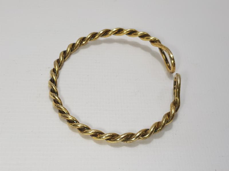 ALTIN KAPLAMA GÜMÜŞ BURMA BİLEZİK 