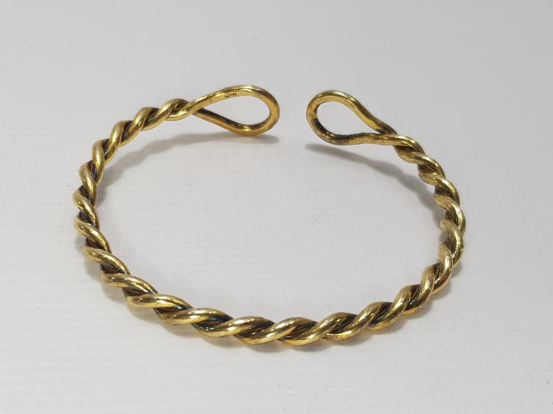 ALTIN KAPLAMA GÜMÜŞ BURMA BİLEZİK 