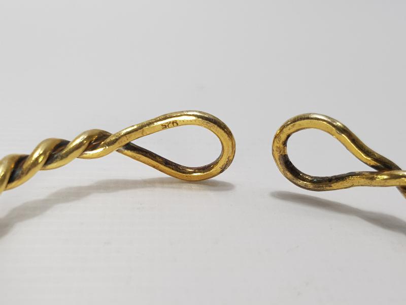 ALTIN KAPLAMA GÜMÜŞ BURMA BİLEZİK 