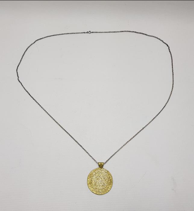 DAVUT YILDIZLI GÜMÜŞ TILSIM KOLYE 