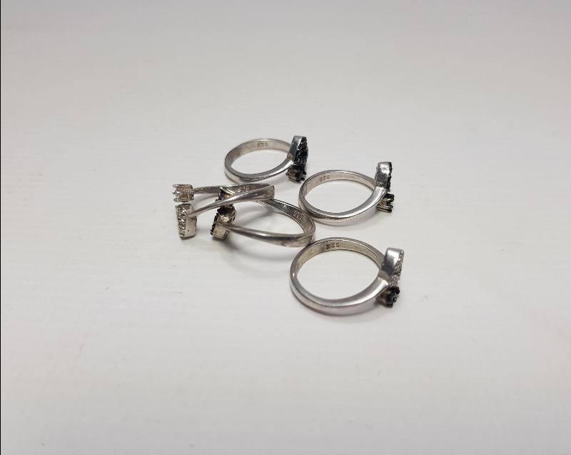 KALP FORMLU 5 ADET GÜMÜŞ YÜZÜK