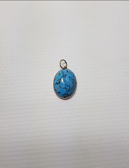 LAPİS TAŞLI ALTIN KOLYE UCU