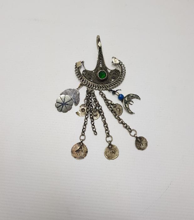 OSMANLI DÖNEMİ BİR ÇİFT GÜMÜŞ FES SÜSÜ