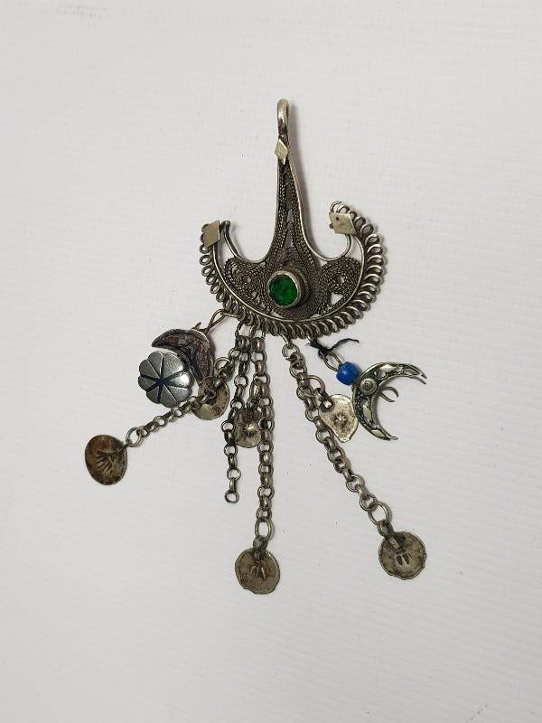 OSMANLI DÖNEMİ BİR ÇİFT GÜMÜŞ FES SÜSÜ