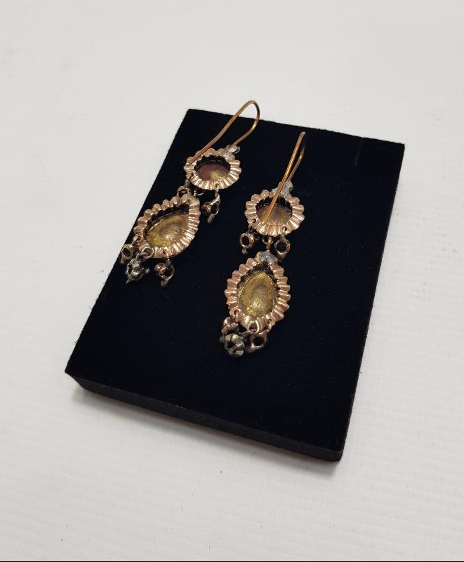 OSMANLI DÖNEMİ ELMAS KÜPE 