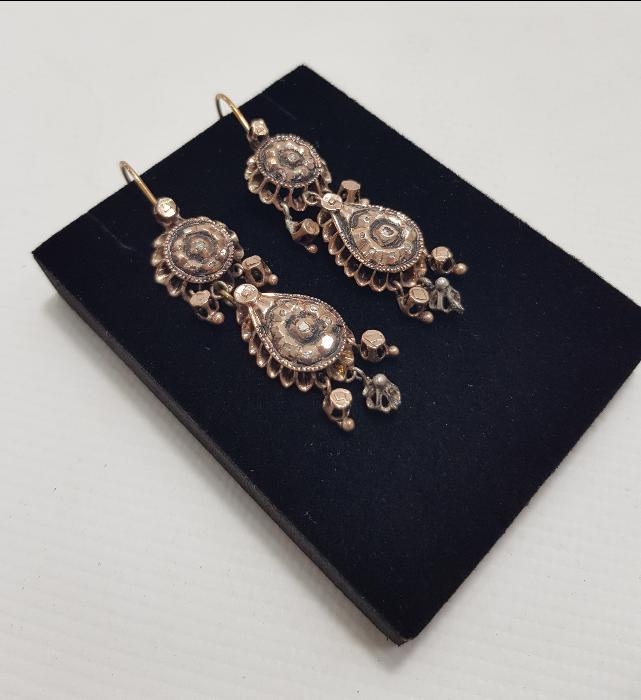 OSMANLI DÖNEMİ ELMAS KÜPE 