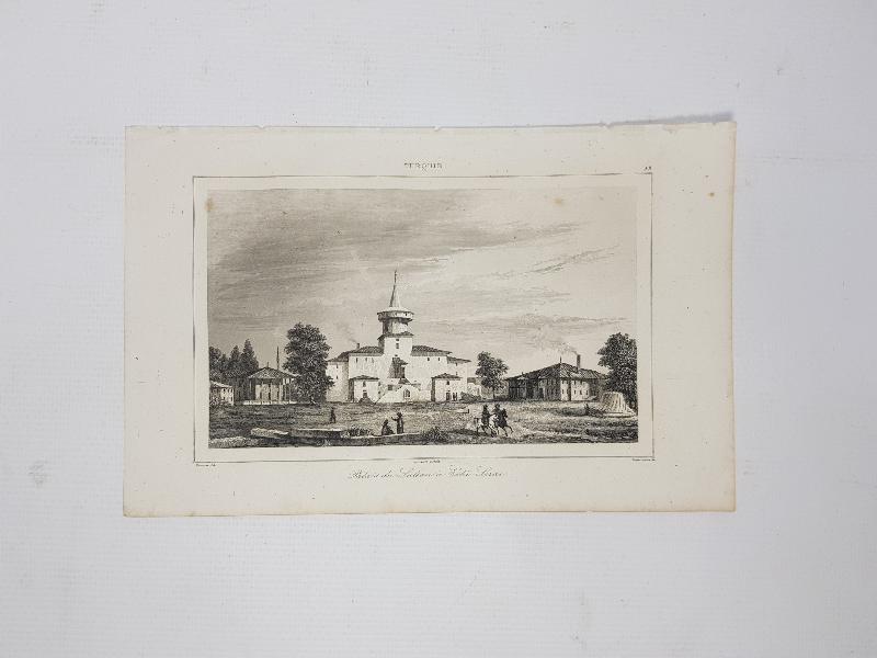 OSMANLI DÖNEMİ GRAVÜR: ESKİSARAY'DAKİ SARAY 