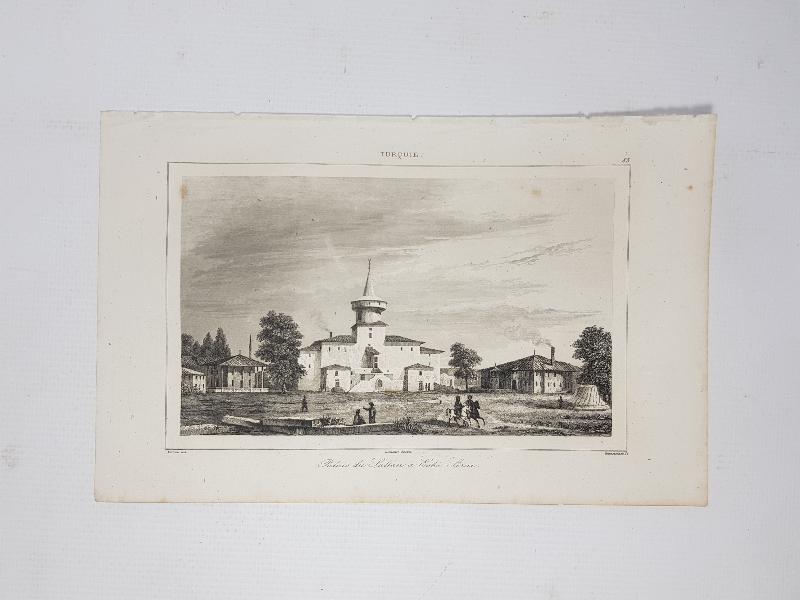 OSMANLI DÖNEMİ GRAVÜR: ESKİSARAY'DAKİ SARAY 