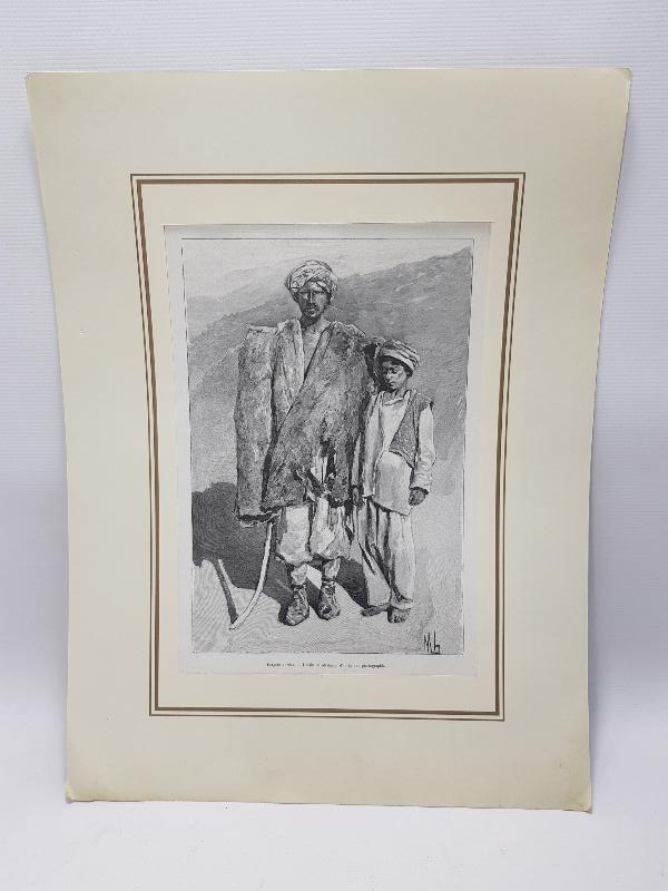 OSMANLI DÖNEMİ GRAVÜR: KÜRT ÇOBAN VE OĞLU