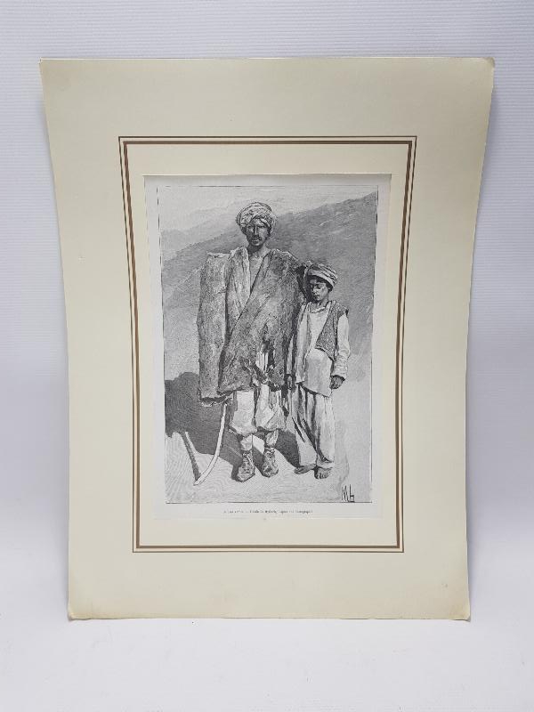 OSMANLI DÖNEMİ GRAVÜR: KÜRT ÇOBAN VE OĞLU