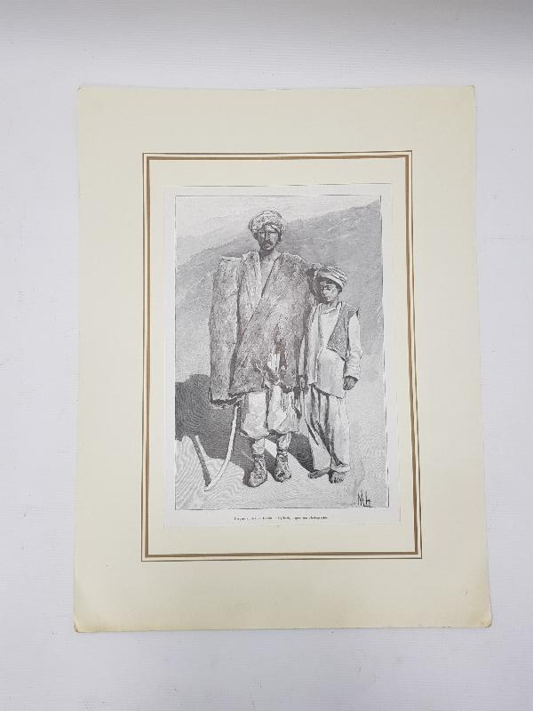 OSMANLI DÖNEMİ GRAVÜR: KÜRT ÇOBAN VE OĞLU