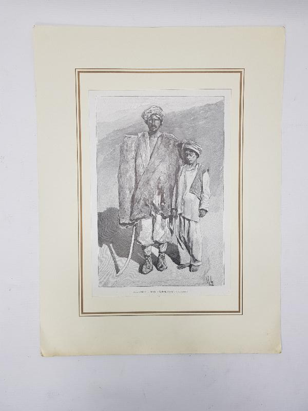 OSMANLI DÖNEMİ GRAVÜR: KÜRT ÇOBAN VE OĞLU