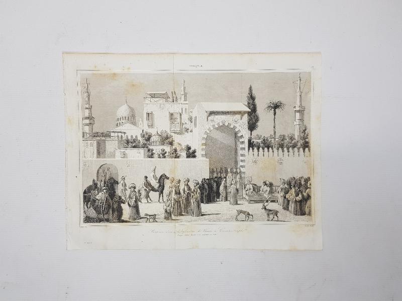 OSMANLI DÖNEMİ GRAVÜR: VENEDİK BÜYÜKELÇİSİNİN SARAYA KABULÜ