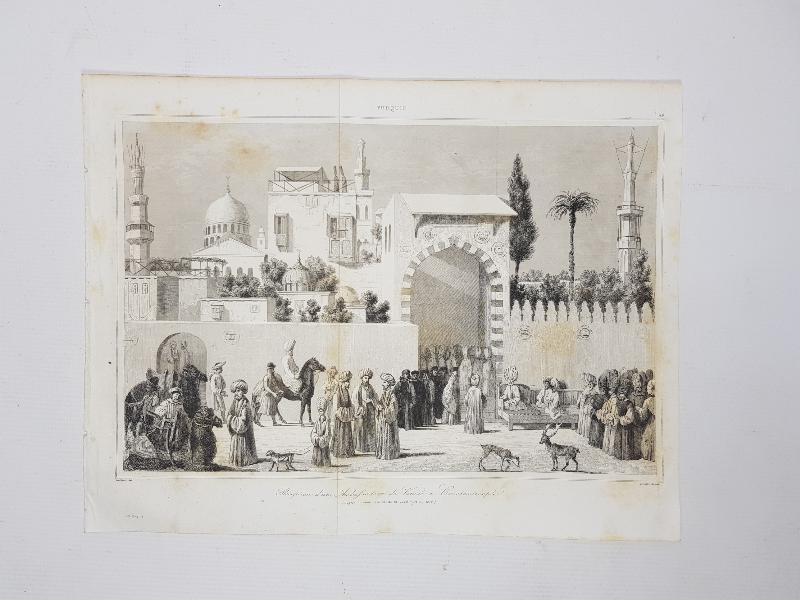 OSMANLI DÖNEMİ GRAVÜR: VENEDİK BÜYÜKELÇİSİNİN SARAYA KABULÜ