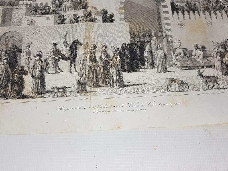 OSMANLI DÖNEMİ GRAVÜR: VENEDİK BÜYÜKELÇİSİNİN SARAYA KABULÜ