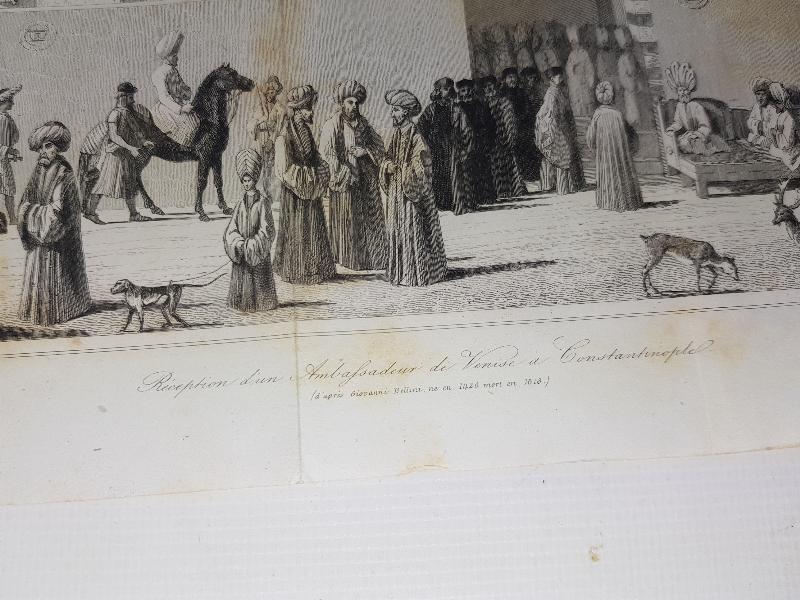 OSMANLI DÖNEMİ GRAVÜR: VENEDİK BÜYÜKELÇİSİNİN SARAYA KABULÜ