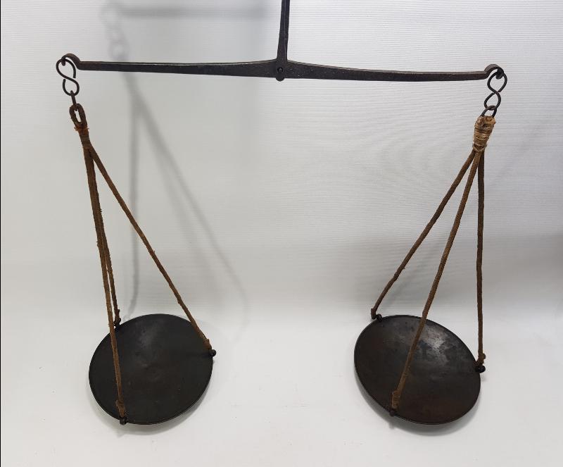 OSMANLI DÖNEMİ  SÜLEYMANİYE İŞİ NADİR BRONZ TERAZİ 