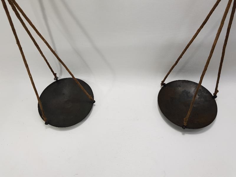 OSMANLI DÖNEMİ  SÜLEYMANİYE İŞİ NADİR BRONZ TERAZİ 