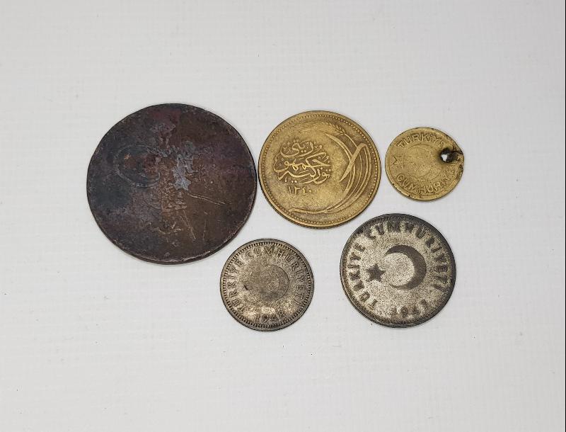 OSMANLI VE T.C. DÖNEMİ 5 ADET PARA