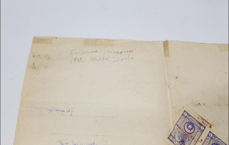 OSMANLICA EVLİLİK İZİNNAMESİ 